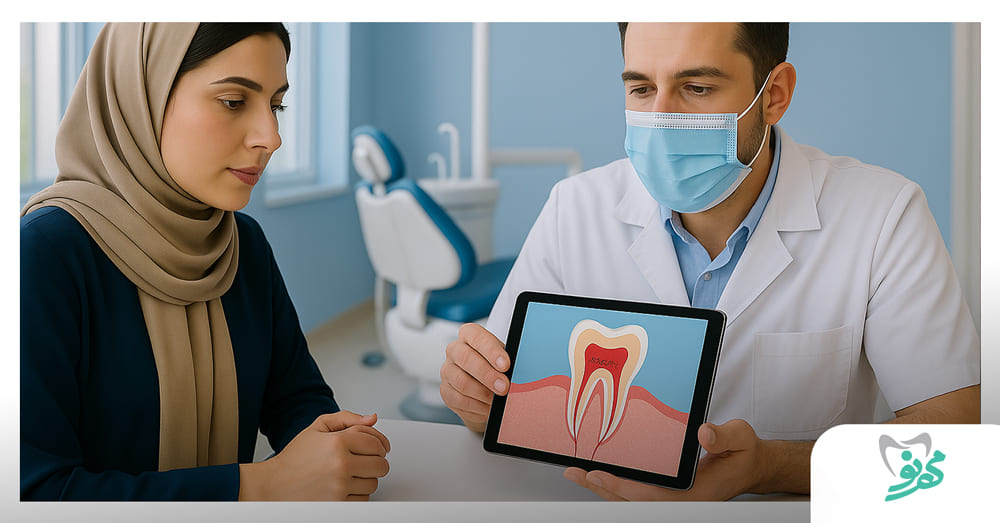 روکش دندان بعد از عصب کشی